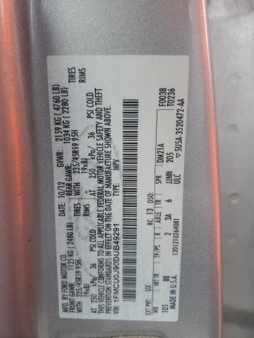 2013 FORD ESCAPE TIT - 1FMCU0J90DUB49291