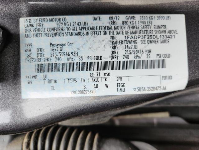 2013 FORD FOCUS SE - 1FADP3F25DL133421