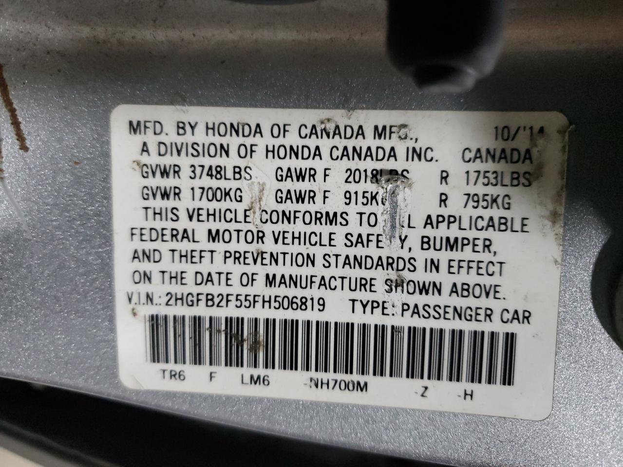 HONDA CIVIC LX