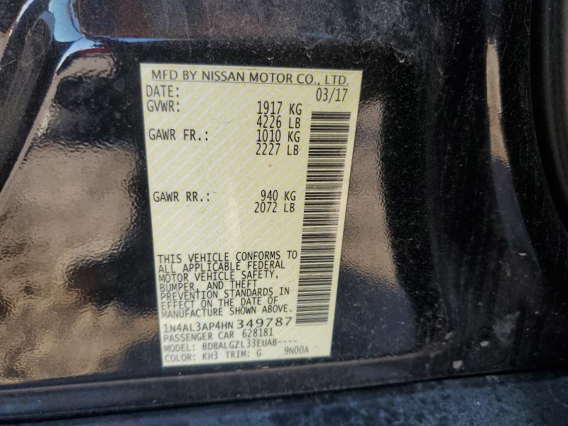 2017 NISSAN ALTIMA 2.5 #3305290302