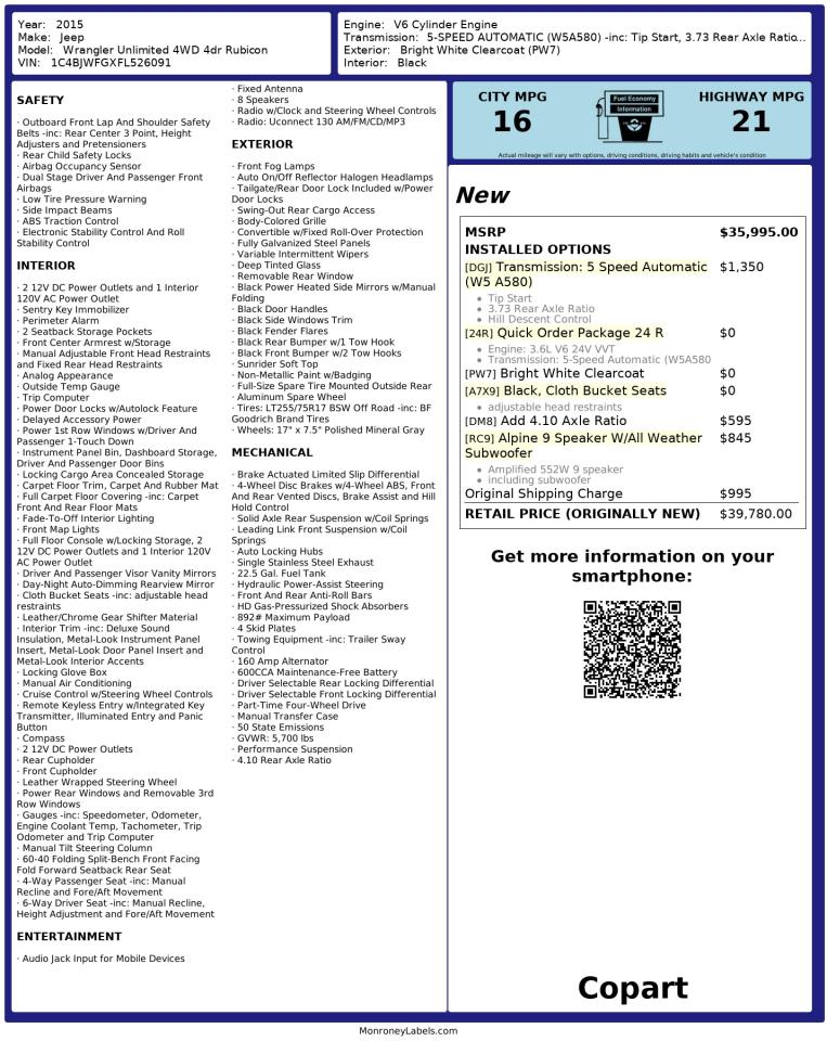 JEEP WRANGLER RUBICON