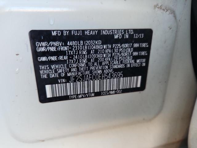 2014 SUBARU FORESTER 2 - JF2SJAEC0EH543695