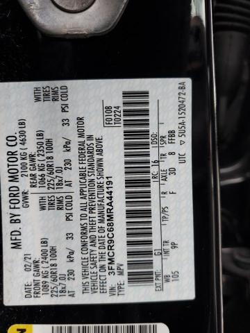 2021 FORD BRONCO SPO #3301970423