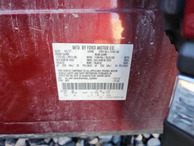 2017 LINCOLN MKX SELECT 2LMPJ6KR9HBL32880