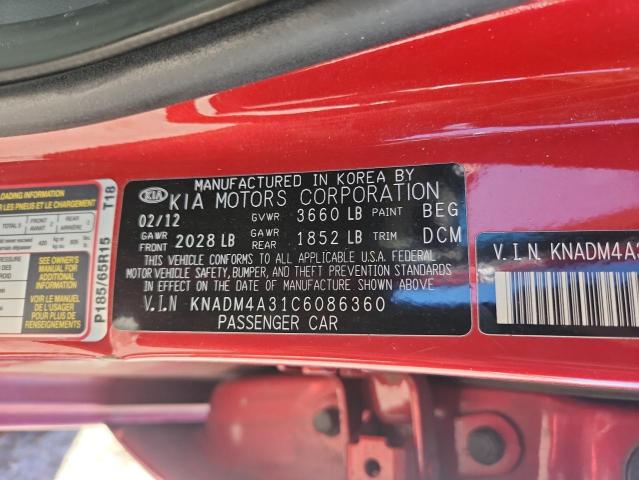2012 KIA RIO LX - KNADM4A31C6086360