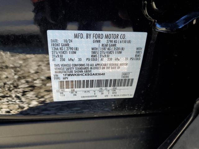 2025 FORD EXPLORER P 1FMWK8HCXSGA83640