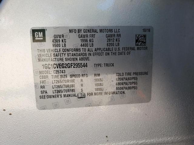 2016 CHEVROLET SILVERADO - 1GC1CVEG2GF295544