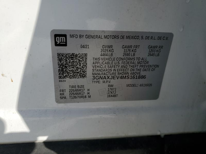 2021 CHEVROLET EQUINOX LT #3291551964