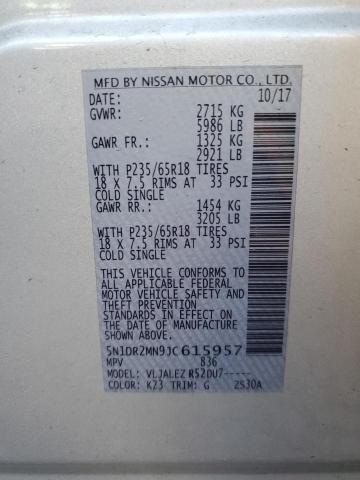 2018 NISSAN PATHFINDER #3262186594