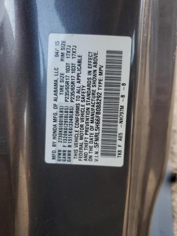 2015 HONDA ODYSSEY EX 5FNRL5H66FB088292