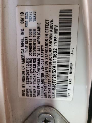 2010 HONDA ACCORD CRO - 5J6TF2H5XAL013632