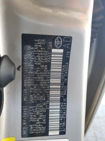 2010 TOYOTA COROLLA BASE - 2T1BU4EE4AC463582