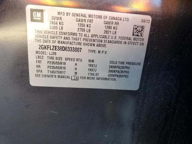 2013 GMC TERRAIN DE - 2GKFLZE38D6333007