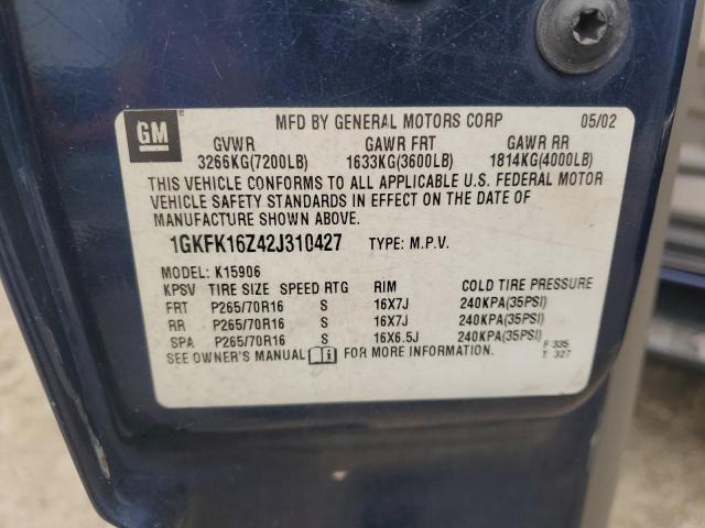 2002 GMC YUKON XL K #3285636306