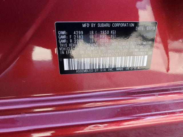 2019 SUBARU IMPREZA 4S3GTAA60K3701752