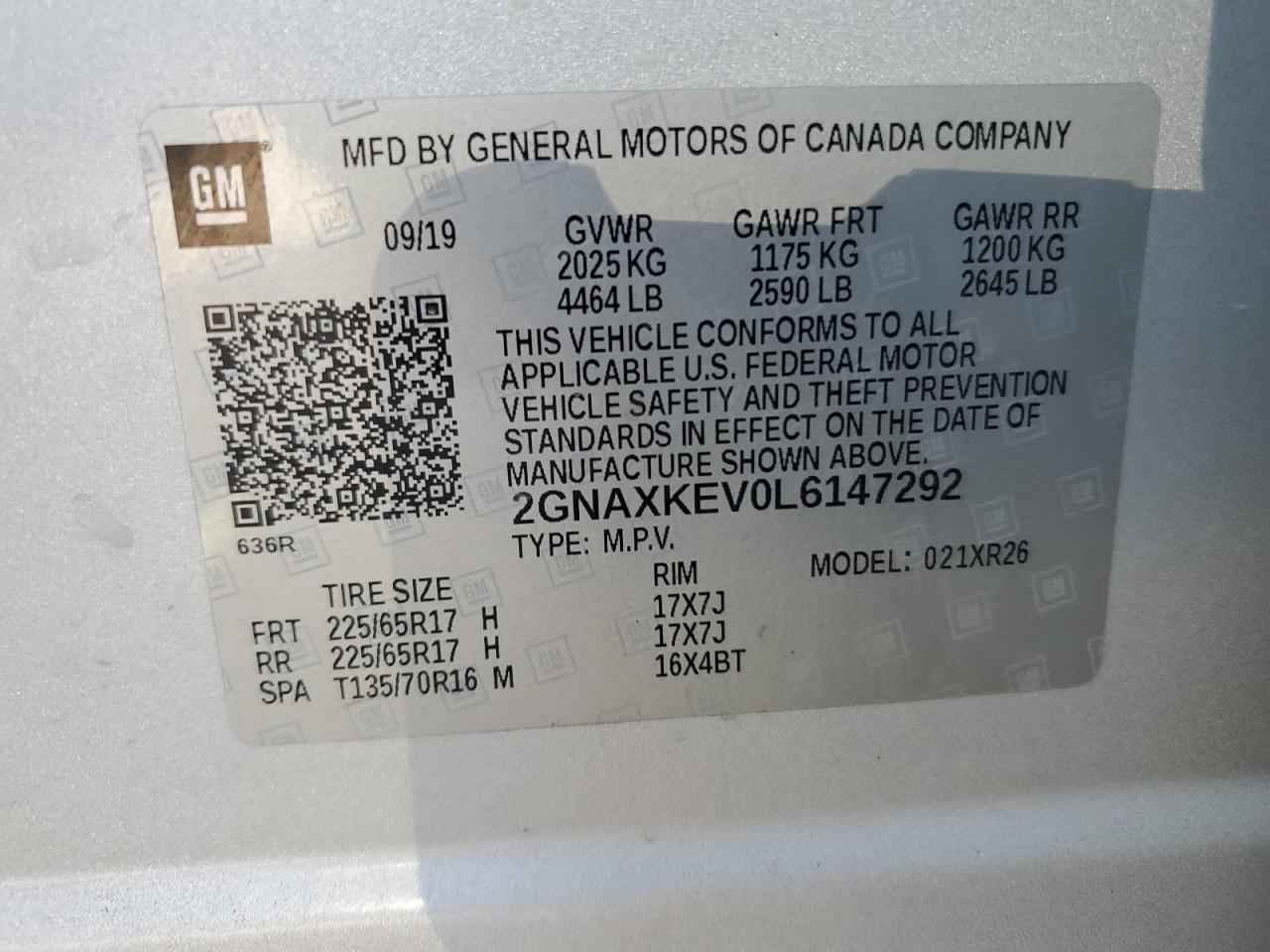 CHEVROLET EQUINOX LT