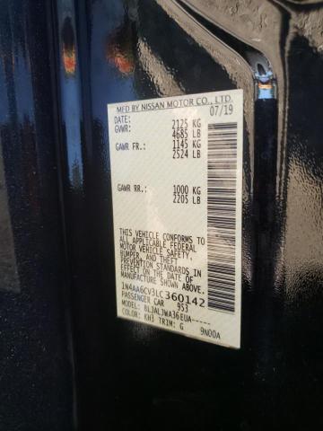 2020 NISSAN MAXIMA SV - 1N4AA6CV3LC360142