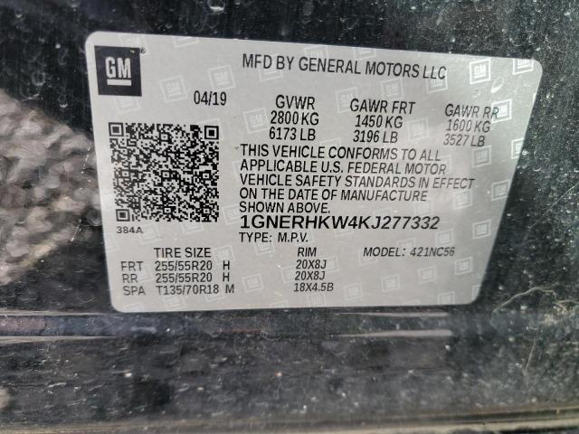 2019 CHEVROLET TRAVERSE L #3293364420