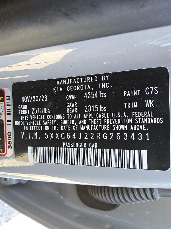 2024 KIA K5 GT LINE - 5XXG64J22RG263431