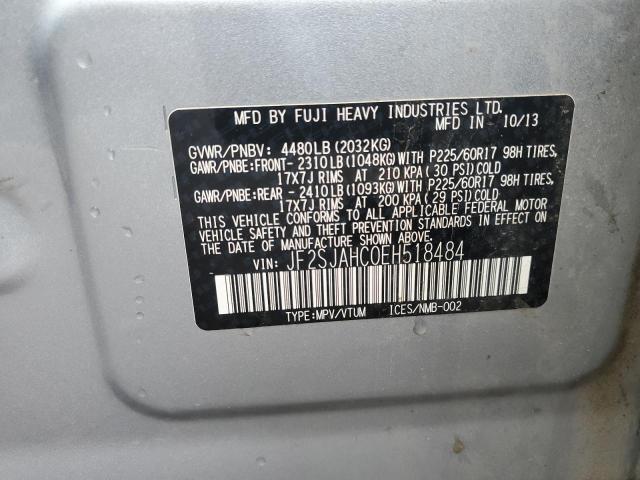 2014 SUBARU FORESTER 2 #3284087600