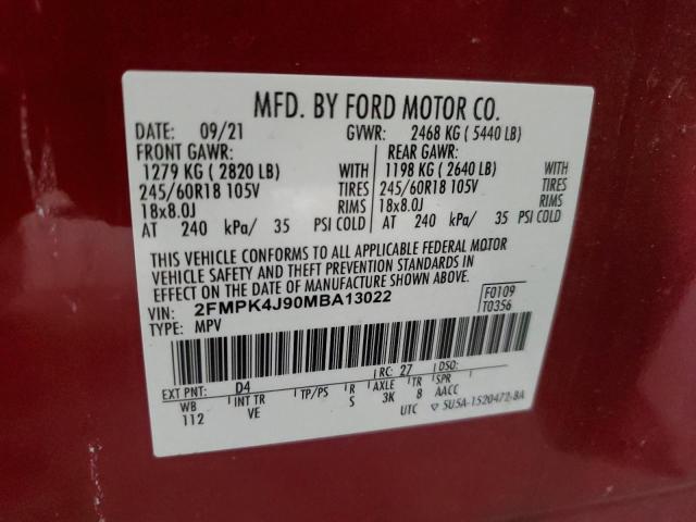 2021 FORD EDGE SEL #3297131534