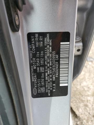 2012 HYUNDAI ACCENT GLS #3281625401