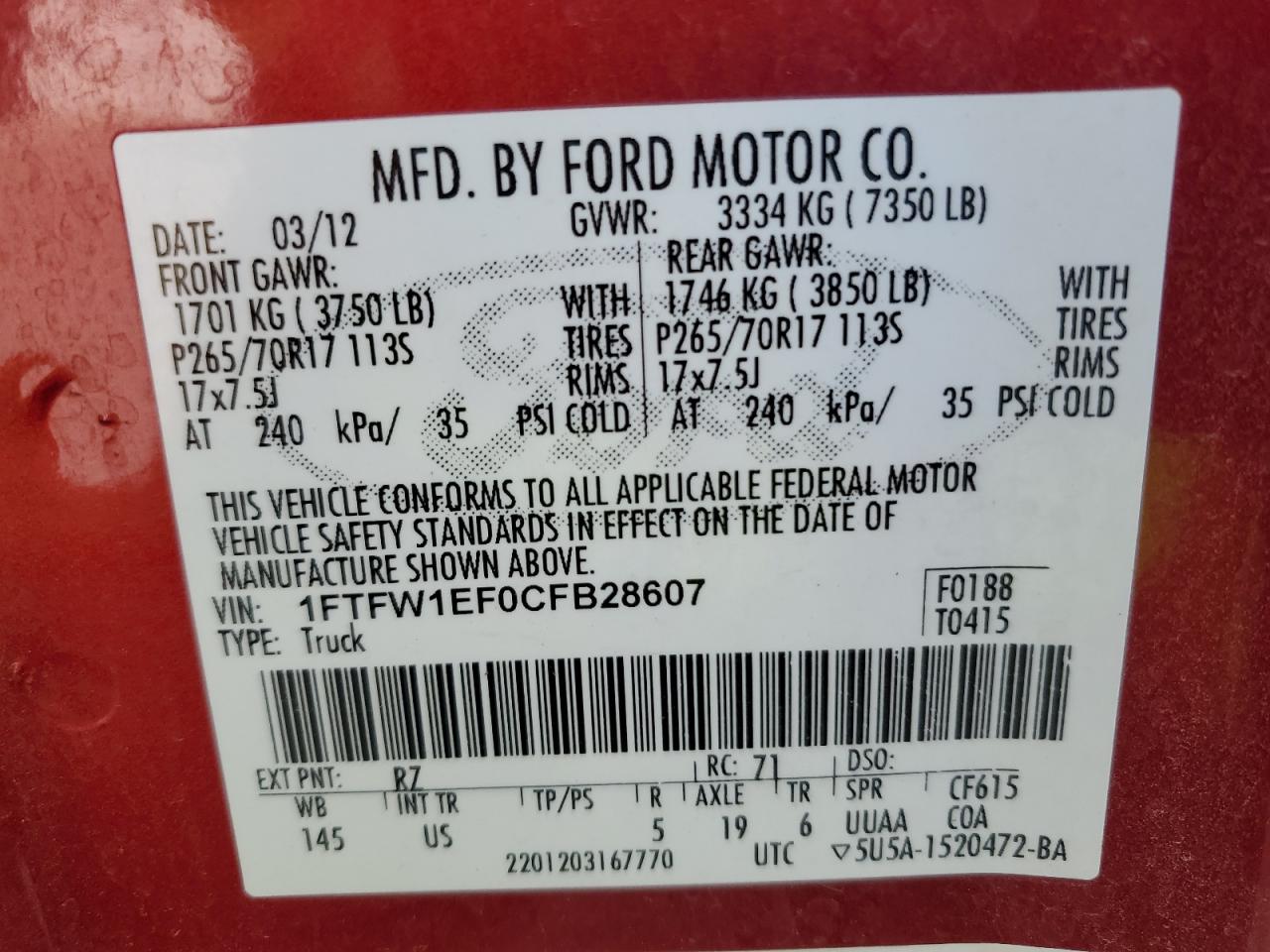 FORD F-150 SUPERCREW