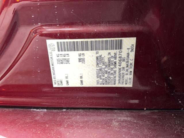 2017 NISSAN MAXIMA 3.5 - 1N4AA6APXHC406870