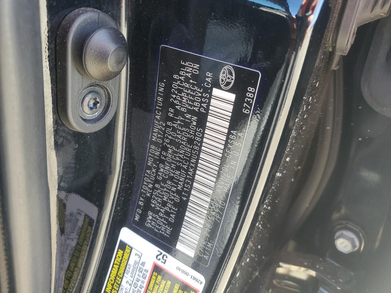 TOYOTA CAMRY NIGHT SHADE