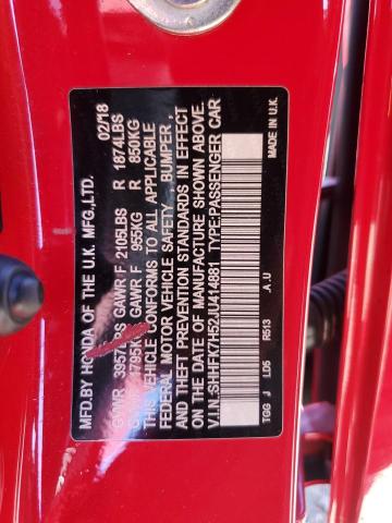 2018 HONDA CIVIC EX #3290391777