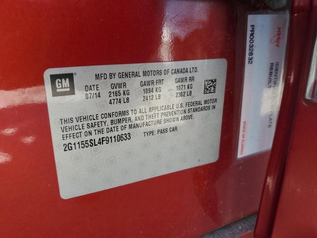 2015 CHEVROLET IMPALA LTZ 2G1155SL4F9110633