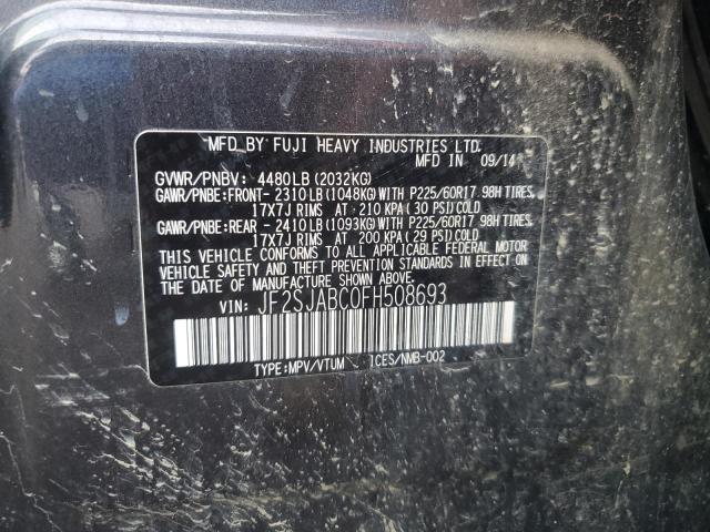 2015 SUBARU FORESTER 2 - JF2SJABC0FH508693