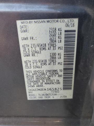 2018 NISSAN MURANO S - 5N1AZ2MG8JN165825