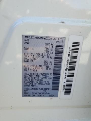 2014 INFI QX60 - 5N1AL0MN6EC503891