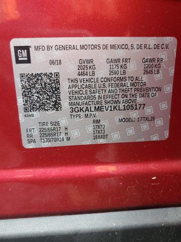 2019 GMC TERRAIN SL - 3GKALMEV1KL105177