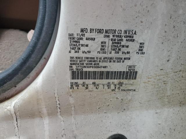 2003 FORD F350 SRW S #3281843498