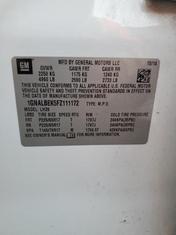 2015 CHEVROLET EQUINOX LT #3297914806