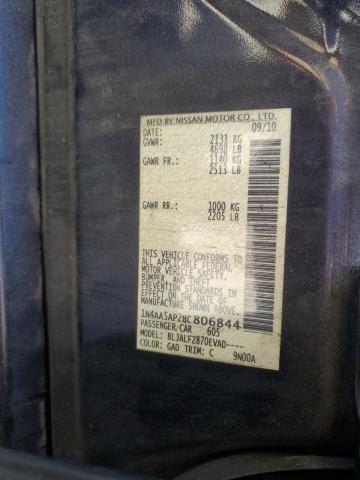 2011 NISSAN MAXIMA S - 1N4AA5AP2BC806844