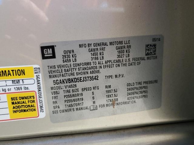 2014 BUICK ENCLAVE - 5GAKVBKD5EJ373642