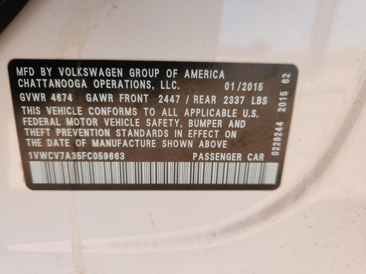 VOLKSWAGEN PASSAT SEL