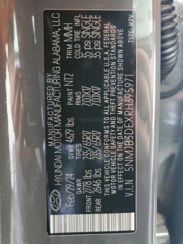 2024 HYUNDAI TUCSON SEL 5NMJB3DEXRH395971