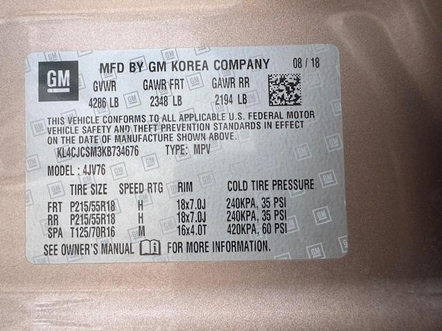 2019 BUICK ENCORE ESS KL4CJCSM3KB734676