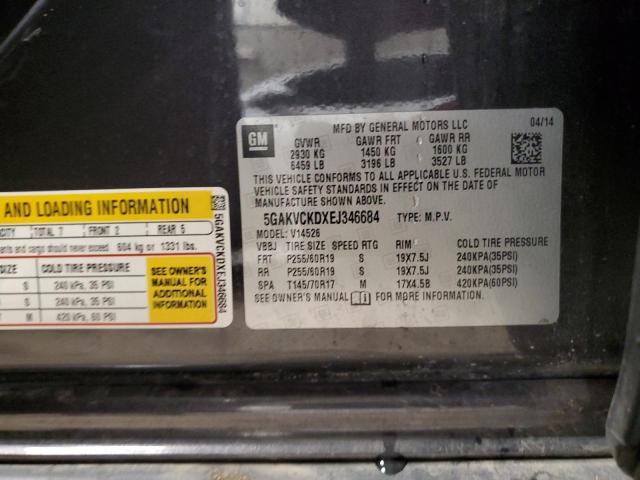 2014 BUICK ENCLAVE - 5GAKVCKDXEJ346684