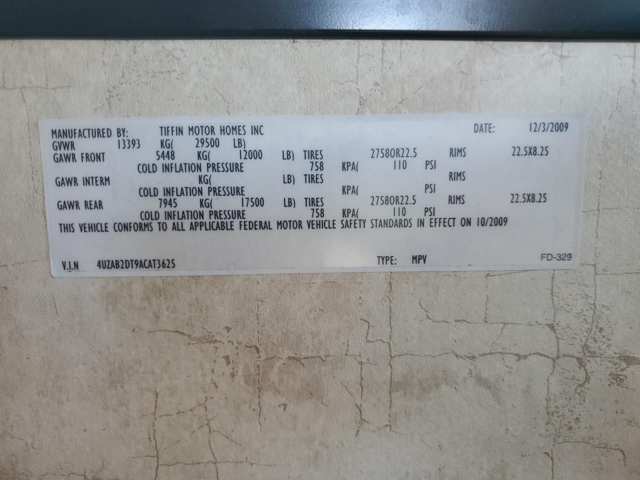 Lot #3284214549 2010 FREIGHTLINER CHASSIS XC