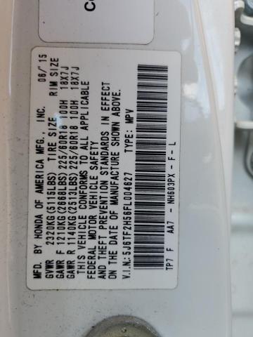 2015 HONDA CROSSTOUR #3290699550