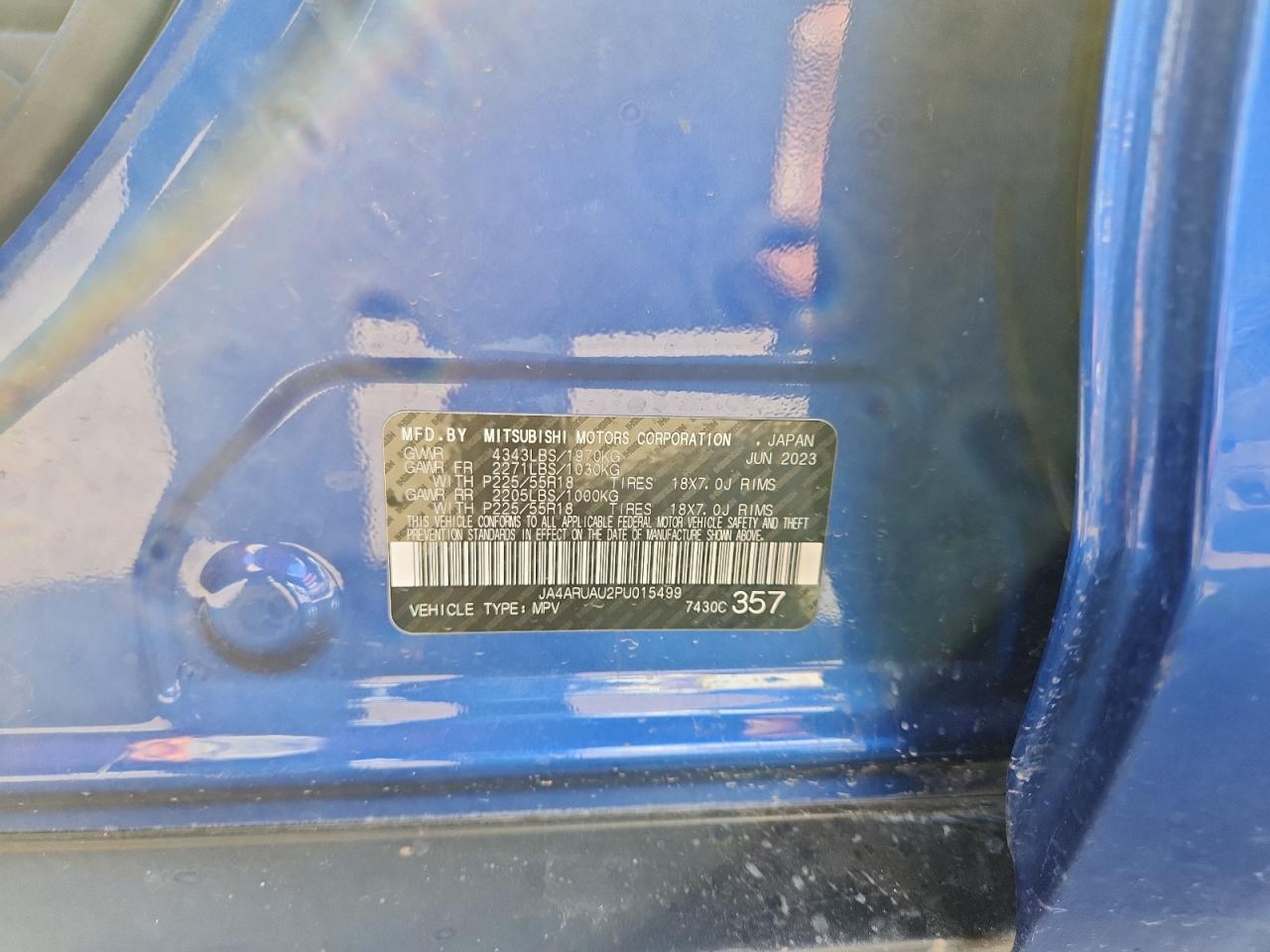 Lot #3316756436 2023 MITSUBISHI OUTLANDER