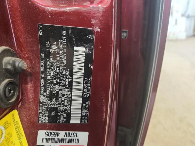 2012 TOYOTA SIENNA LE - 5TDKK3DC2CS228494