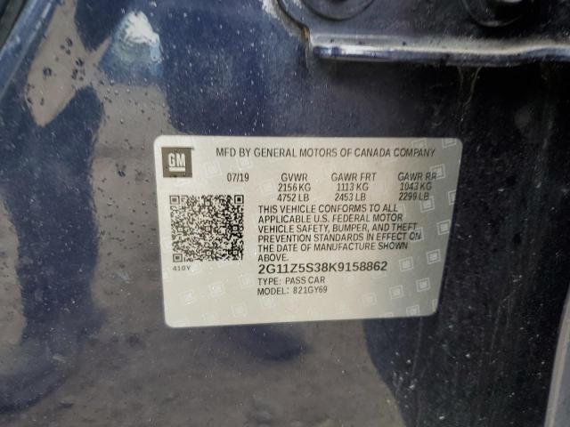 2019 CHEVROLET IMPALA LT #3305420434