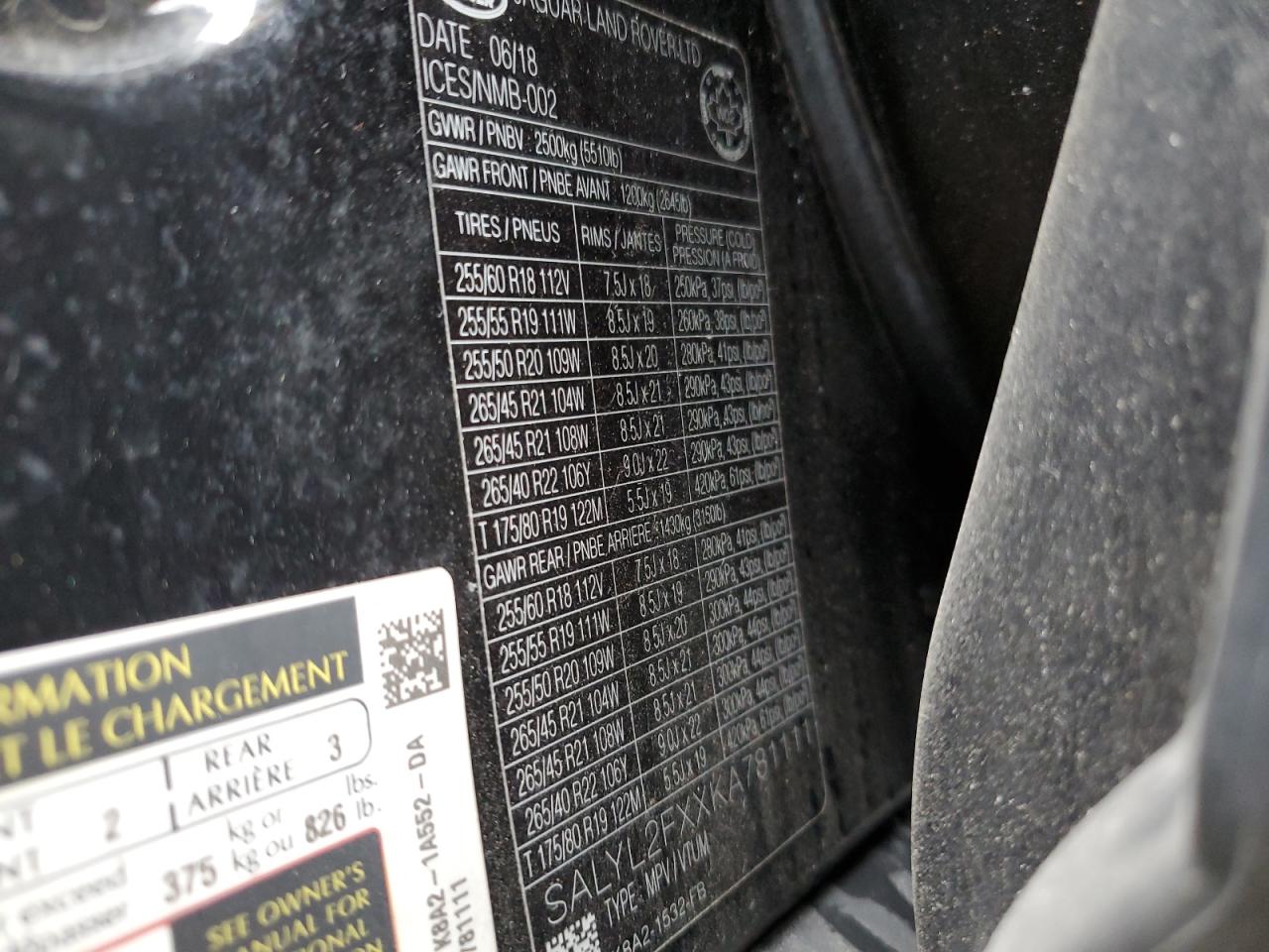 LAND ROVER RANGE ROVER R-DYNAMIC SE