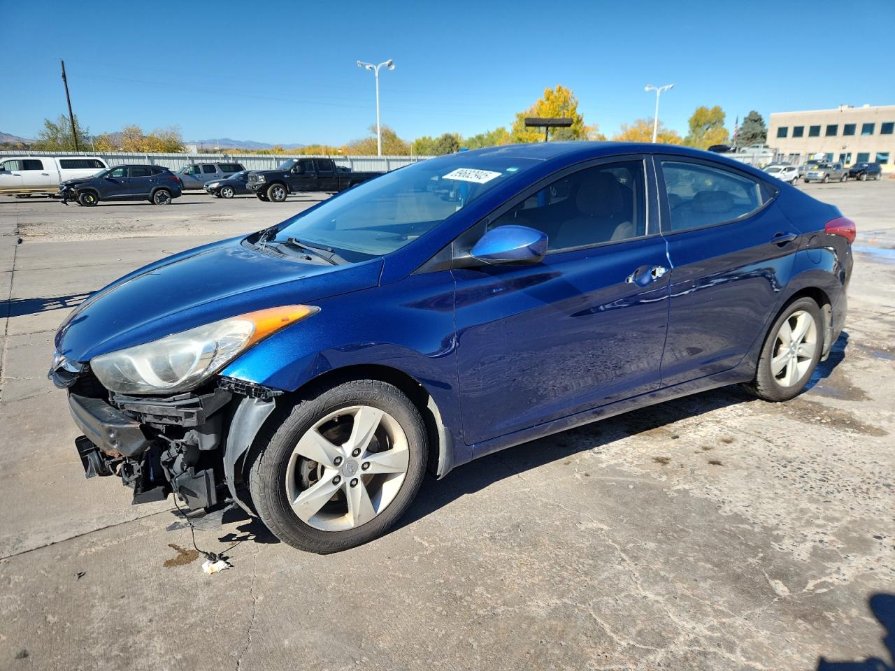 Lot #3284051796 2013 HYUNDAI ELANTRA GL